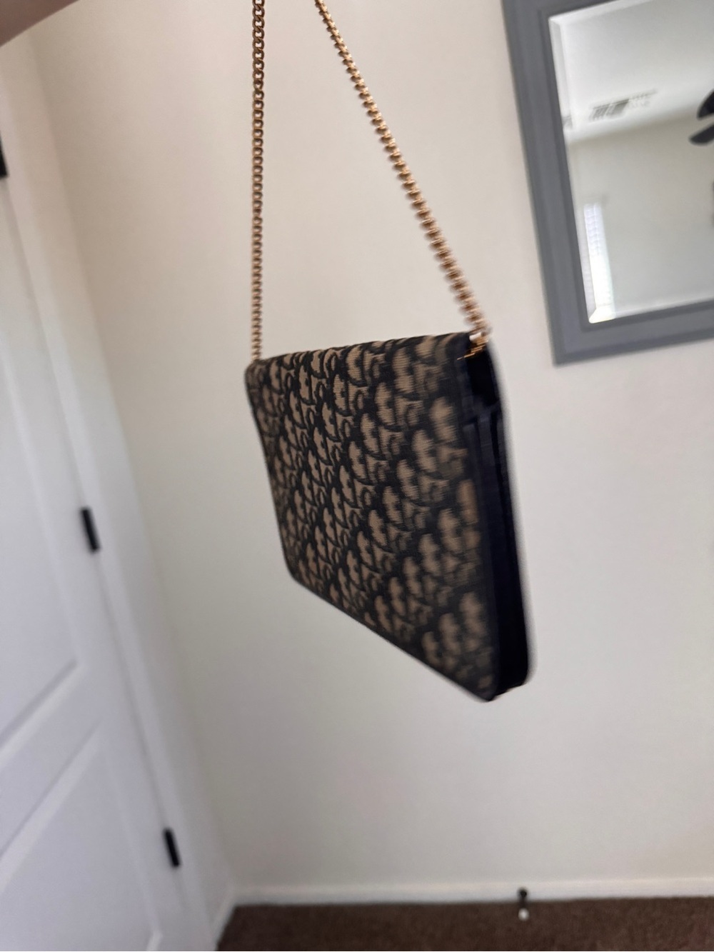 Authentic Christian Dior Trotter Chain Shoulder Bag - Picture 12 of 14